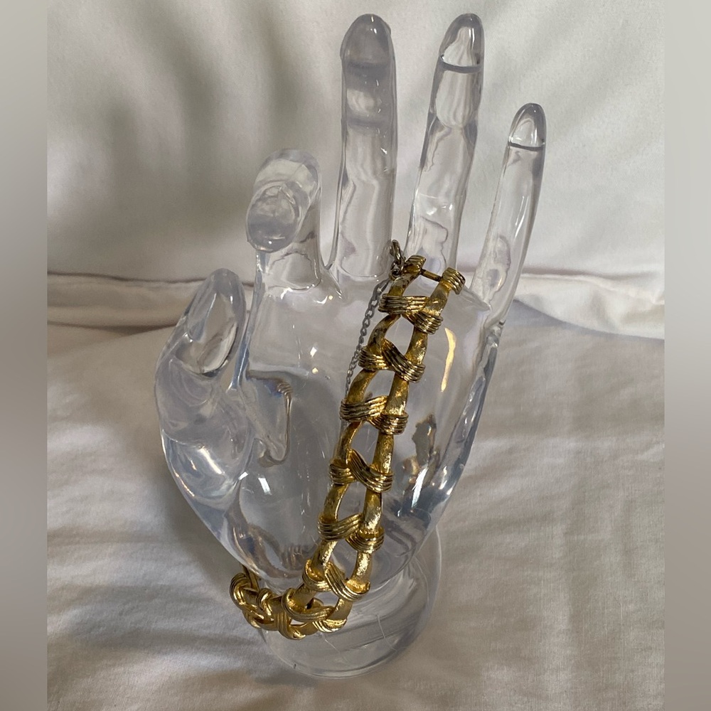 Vintage Coro Gold tone Chain Bracelet with added clasp
